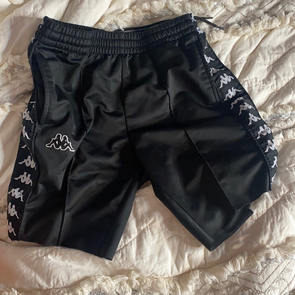 Black kappa shorts